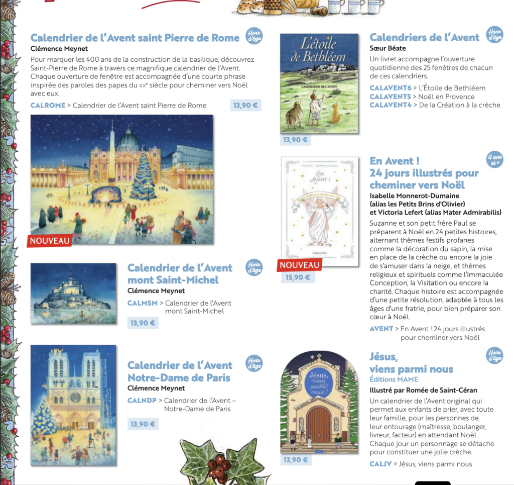 Zoom sur les Calendriers de l'Avent