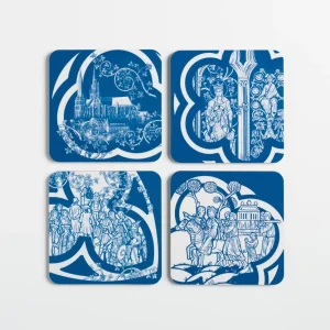 Coffret 4 dessous de verre - Chartres